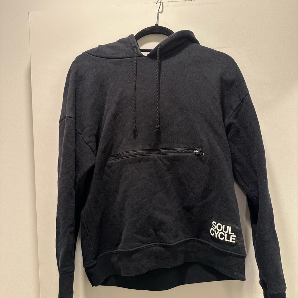 SoulCycle Classic Black Fleece Hoodie